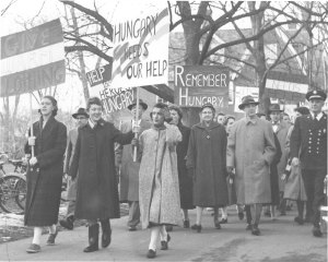 Marching to Support Hungary, 1956